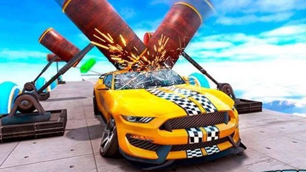Real Taxi Car Stunts 3D Driving Game Online - Arcade Game
