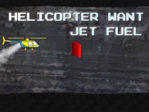 Helicopter Want Jet Fuel Arcade Game