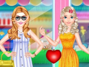 Sister Different Style Shopping Online Dress Up Game