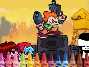 Friday Night Funkin Coloring Online Game - Coloring Game