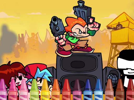 Friday Night Funkin Coloring Online Game - Coloring Game