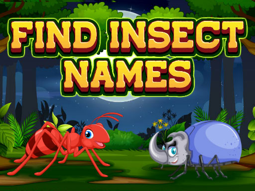 Find Insect Names Online Puzzle Game - Word Puzzle