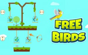 Free Birds: Cage Break Puzzle - Online Physics Puzzle Game
