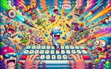 Key Rush Typing Saga: Word Adventure