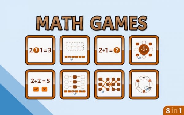 Math Games: 8-in-1 Brain Training Online Puzzle Game