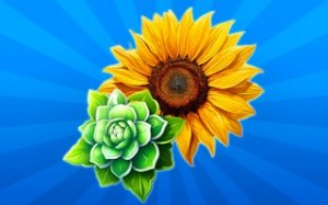 Garden Flower Merge Puzzle