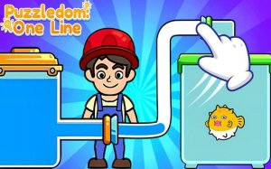 Puzzledom: One Line Puzzle Drawing Game Online - Puzzle Game