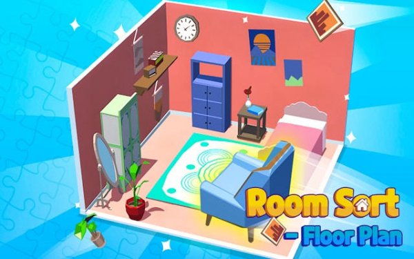 Room Sort Floor Plan: Home Design Puzzle Game Online - Puzzle Game