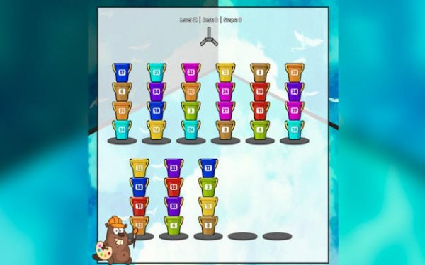 Sort Buckets Puzzle Game Online - Puzzle Game