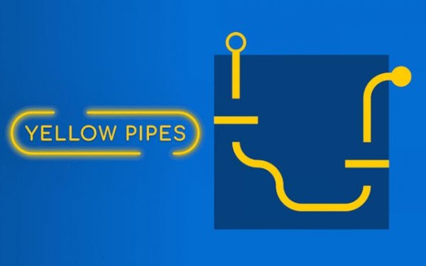 Yellow Pipes Puzzle Game Online - Logic Puzzle Game