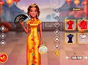 Ellie Chinese New Year Celebration Dress Up Game Online Dress Up Game