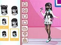 Pastel Goth Dress Up Fashion Game