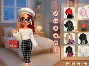 Lovie Chic's Cozy Winter Dress Up Online Game - Dress Up Game